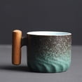 thumbnail image 1 of Openpig Ceramic Espresso Cups with Wooden Handle Espresso Shot Cups Ceramic Tea Cups Porcelain Demitasse Cups for Coffee or Tea, 1 of 3