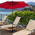 thumbnail image 3 of Costway Parasol Carré de 40 Lb avec Base et Support, Parasols de Terrasse de Marché Lestés, Noir, 3 of 10