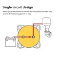 thumbnail image 3 of Battery Battery Disconnect Switch 300A DC12 To 48V Heavy Duty ON OFF Single Circuit For RV Marine Automotive, 3 of 8