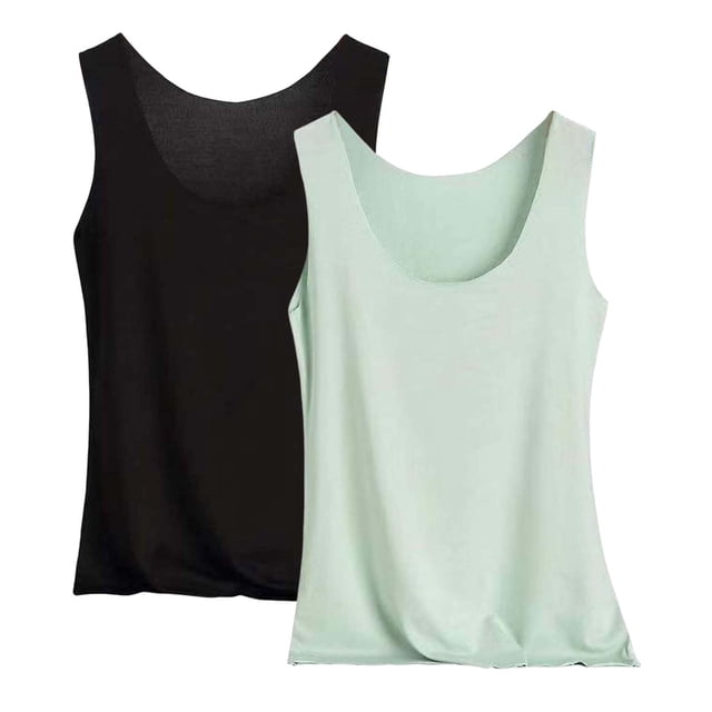 Pyjama pour Femmes, Mode Femmes Dames Débardeur Uni à Encolure en U Hauts de Pyjama 3 Pcs Hauts de Bas, Cadeaux pour Femmes, TTTG