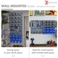 thumbnail image 4 of DURHAND 44 Pcs Bac de Rangement Mural pour Outils Garage Atelier Bleu, 4 of 10