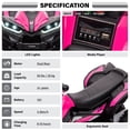 thumbnail image 4 of VOLTZ TOYS 12V ATV Off-Road Ride-On Car for Kids, Electric 4-Wheeler Motorized Quad Toy Vehicle with High/Low Speed Switch, LED Headlights & MP3 Player, Pink, 4 of 6