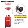 thumbnail image 3 of KFFKFF 20 Gallon Mobile Oil Drain Tank, Air-Operated Fluid Drainer with Adjustable Funnel, Pressure Valve for Oil & Fuel Extraction, 3 of 9