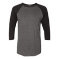 thumbnail image 1 of 5050 Raglan T-Shirt à Manches Trois-Quarts, S, Bruyère Noir, 1 of 2