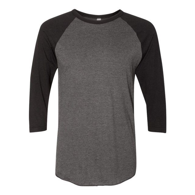 5050 Raglan T-Shirt à Manches Trois-Quarts, S, Bruyère Noir