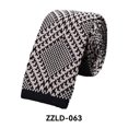 thumbnail image 3 of Cravate Fine Ajustée Unie Formelle en Tricot pour Homme, 3 of 7