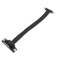 thumbnail image 1 of PCIe 3.0 X1 Riser Cable, 8Gbps High Speed, Dual 90 Degree Right Angle Extension Cable, for Sound Card, Capture Card,  Card,  Card, Data Card, Graphics Card, 1 of 7