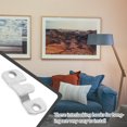 thumbnail image 4 of OUNONA 16Pairs Plated Silver Keyhole Hangers Shelf Bracket Hooks Easy Install Mirror Frame Holder, 4 of 7