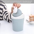 thumbnail image 3 of Office Desk Waste Container Home Living Room Waste Can Portable Plastic Waste Basket Desktop Garbage Bin Mini Flip Lid Trash Can, 3 of 9