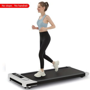 Pad de marche avec Incline, 2,5HP sous tapis de bureau pour la maison & Bureau, 2-in-1 Marche compacte & Jogging Machine avec télécommande & LED Affichage