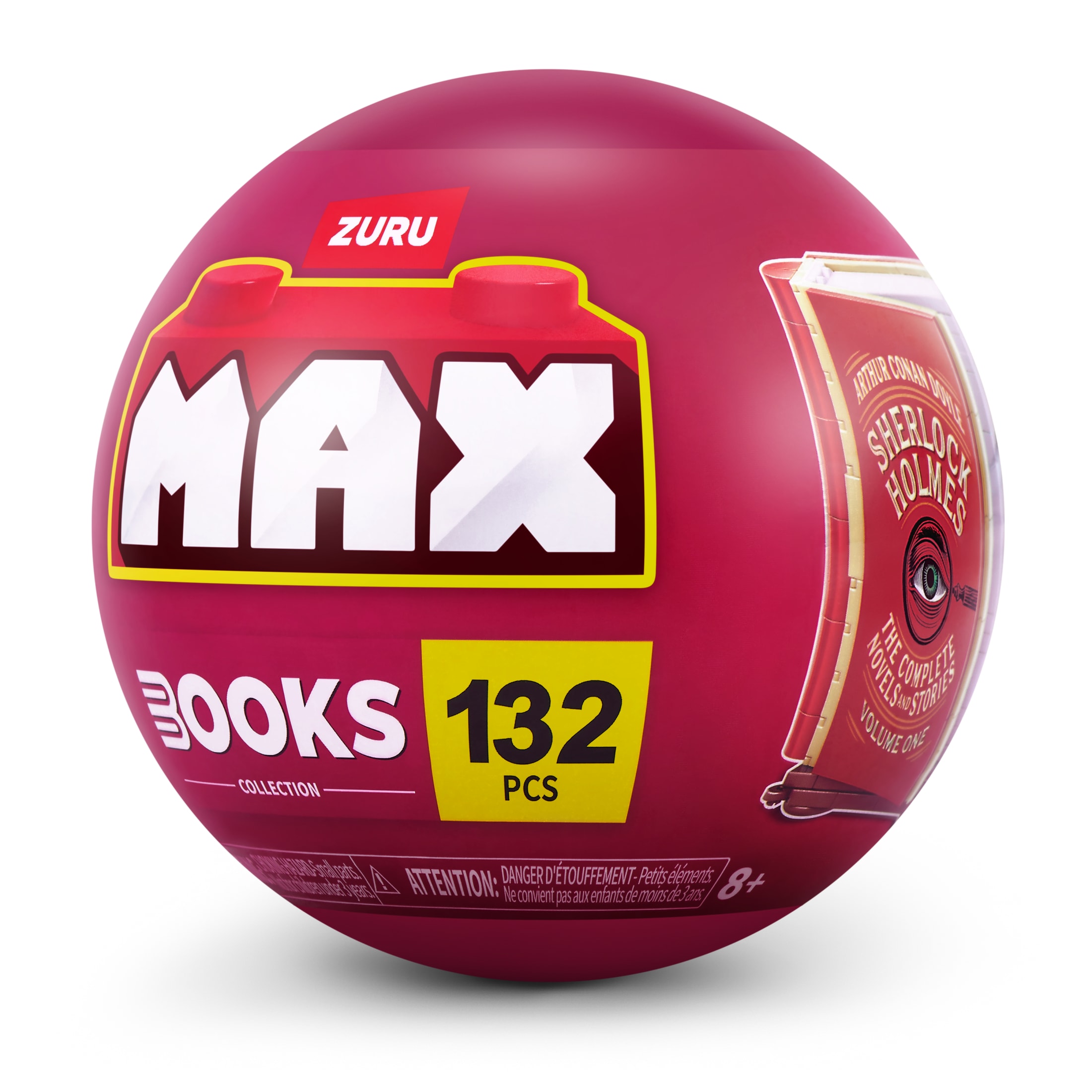 Collection de livres premium MAX BUILD MORE (Sherlock Holmes) par ZURU - Jeu de briques de construction en plastique pour enfants de 8 ans et plus
