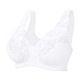 thumbnail image 4 of Kcodviy Front Buckle Sports Bra Molded Cup Sports Bra Plus Size Underwire Border Workout Bra Front Vest Lace Bra, 4 of 5