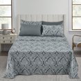 thumbnail image 1 of Lux Decor Collection 1800 Thread Count Egyptian Quality Super Soft Wrinkle Free 6 Piece Sheet Set (Full, Grey), 1 of 5