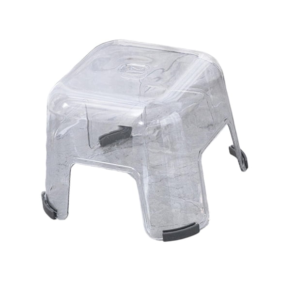 Versatile Step Stool Bathroom Stool Portable Furniture Chair Multipurpose Change Clear