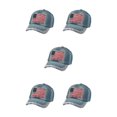 thumbnail image 3 of Decodeary Casquette de Baseball à la Mode Ajustable et Protégée du Soleil Chapeau Multicolore en Denim 4 5Set, 3 of 6