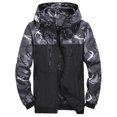 thumbnail image 3 of Innerwin Jacket Long Sleeve Mens Coat Fall Hoodie Lightweight Outwear Gray XL, 3 of 3