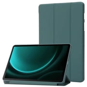 For Galaxy Tab S9 FE 5G Case 10.9 2023 Folding Stand Magnetic Soft Silicone Back Tablet Cover for Samsung Tab S9 FE S9FE Case Dark Green Tab S9 FE(10.9 inch)
