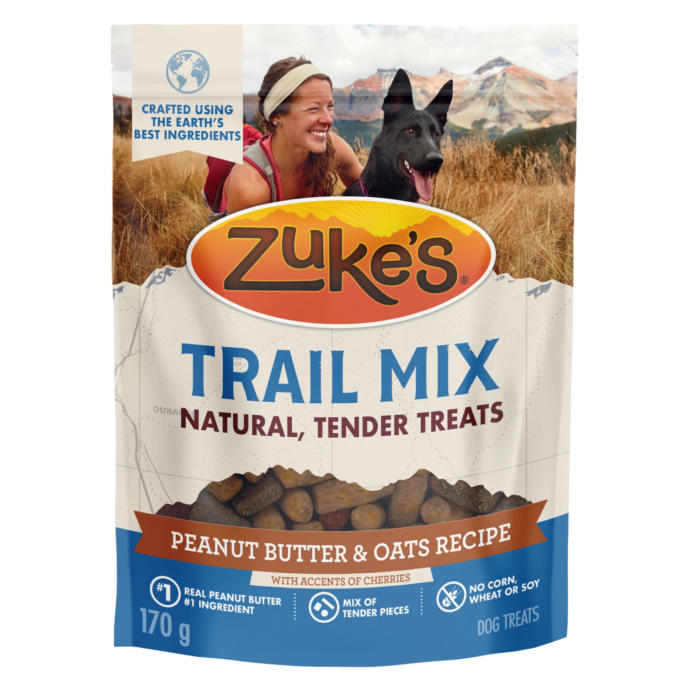 Zuke's Trail Mix Peanut Butter & Oats Recipe, Dog Treats, 170 g