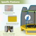 thumbnail image 2 of Patiojoy Trampoline Rond de 7 Pi pour Enfants, Lit de Saut avec Filet de Sécurité, Vert, 2 of 9