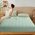 thumbnail image 4 of UsRHHA Waterproof Mattress Protector Cover 150x200cm, Fitted Bed Sheet with Soft Breathable Fabric for All Season Protection, Washed Fabric Bedding Cover, 4 of 7
