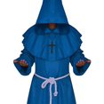 thumbnail image 4 of LHJ Robe de Prêtre Renaissance à Capuche Moine Médiéval Frère Costume Cosplay, 4 of 4