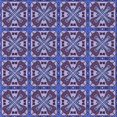 thumbnail image 1 of Ahgly Company Tapis d'Intérieur Lavable en Machine Carré Bleu Transitionnel, 6 Pieds Carré, 1 of 7