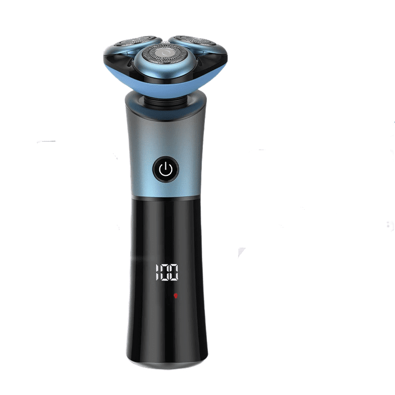 Electric rotary shaver for men 3D Floating head Electric shaver Washable Rechargeable Rakmaskin beard trimmer, blue
