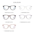 thumbnail image 2 of Fashion Anti-blue Light Glasses Literary Style Students Plain Glass Spectacles Metal Frame Computer Eye-protection Glasses, 2 of 8