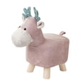 thumbnail image 3 of yuksok Animal Footstool Footrest Ottoman Cute Multifunctional Portable Room Decors Sofa pink, 3 of 9