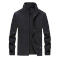thumbnail image 1 of Qertyioot Manteau Décontracté d'Hiver pour Homme à Col Montant à Manches Longues Chaud Mode, 1 of 5