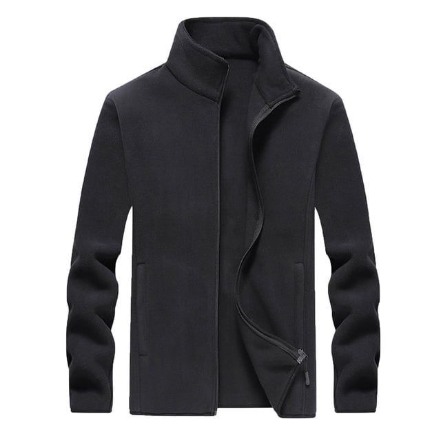 Qertyioot Manteau Décontracté d'Hiver pour Homme à Col Montant à Manches Longues Chaud Mode