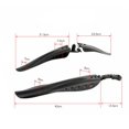 thumbnail image 3 of TIELUTT Bike Mudguard 3 Parts-Universal Full Cover Thicken Widen Set Bike compatible with Motor Saddle Racks under Seat Storage Bag Rechargeable Lights for Bikes Reflectors Bike, 3 of 6