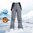 thumbnail image 2 of XZNGL Womens Insulated Bib Overalls Solid Color One-Piece Suspenders Trousers, 2 of 9