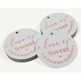 thumbnail image 3 of Inkdotpot Pack Of 50 Real Rose Gold Foil Paper Tags Love Is Sweet Wedding Favor Hang Tags, 3 of 6