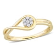 thumbnail image 1 of Miabella Diamond Accent Yellow Rhodium Plated Sterling Silver Infinity Promise Ring, 1 of 5