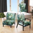 thumbnail image 1 of Designart "Ferns love expression IV" Green Ferns - Flower Upholstered Accent Chair - Modern Arm Chair For Bedroom, 1 of 7