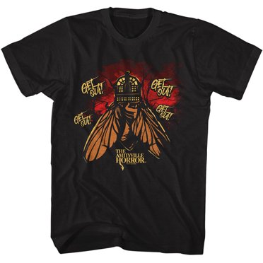 Amityville Horror Get Out Black Adult T-Shirt