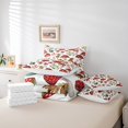 thumbnail image 5 of YST Ensemble Douillette Très Grand 7 Pcs avec Draps Rouge Champignon Botanique Champignon Lit Tout-en-un, 5 of 5
