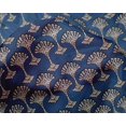 thumbnail image 4 of oneOone Silk Tabby Fabric Floral Block Printed Fabric 1 Yard 42 Inch Wide, 4 of 4