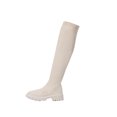 thumbnail image 1 of Bottes d'Hiver pour Femmes Décontractées au-Dessus du Genou à Talon Épais à Talon Bas, 1 of 9