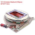 thumbnail image 1 of 12 Styles 3D Football Building Stadium Jigsaw Puzzle Children DIY Assembling Toys Football Fans Stadium Model Collection Toy DDJ, 1 of 5