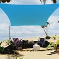 thumbnail image 1 of Voile d'Ombrage Rectangulaire Robuste avec Blocage UV pour Terrasse Extérieure, Jardin, Terrasse, Cour – 12x16 Pi, Résistante aux Intempéries, Installation Facile – Bleu, 1 of 9