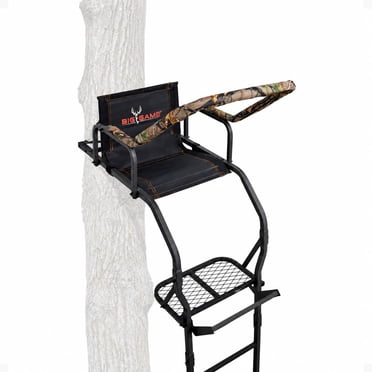 Big Game Warrior DXT 17' Deer Hunting Ladderstand Tree Stand, Flex-Tek Seat