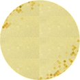 thumbnail image 1 of Ahgly Company Tapis Rond Lavable en Machine Intérieur Transitionnel Jaune Soleil, 8 Pieds Rond, 1 of 7
