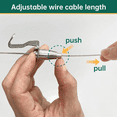 thumbnail image 3 of 8 Pcs Picture Rail Hanging System,Picture Rail Hooks Molding Hooks Picture Rail Hangers, 3 of 6