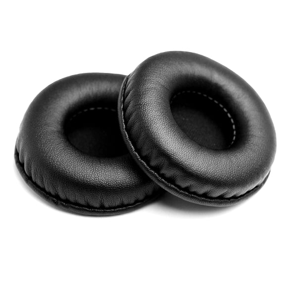 Graflsoa Replacement Ear Pads for Beyerdynamic, Sennheiser, AKG, Parabolic, and PHILI Headphones - 100mm Black PU Leather Cushions with Memory Foam