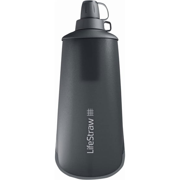 LifeStraw Peak Squeeze Filter, Dark Mountain Gray, 1L