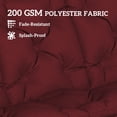 thumbnail image 4 of Outsunny Bench Cushion Water-Repellent, Wine Red, 4 of 10