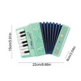 thumbnail image 3 of Children Large Electronic Accordion Toy With Keyboard Bellows Music Enlightenment Instrument For Beginners Plastic Green Green, 3 of 6