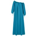 thumbnail image 4 of LSLJS Women Plus Size Daily Casual Open Shoulder Vintage Loose Boho Maxi Dress, 4 of 9